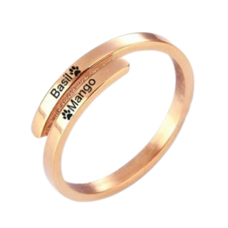Personalized Pet Name Ring