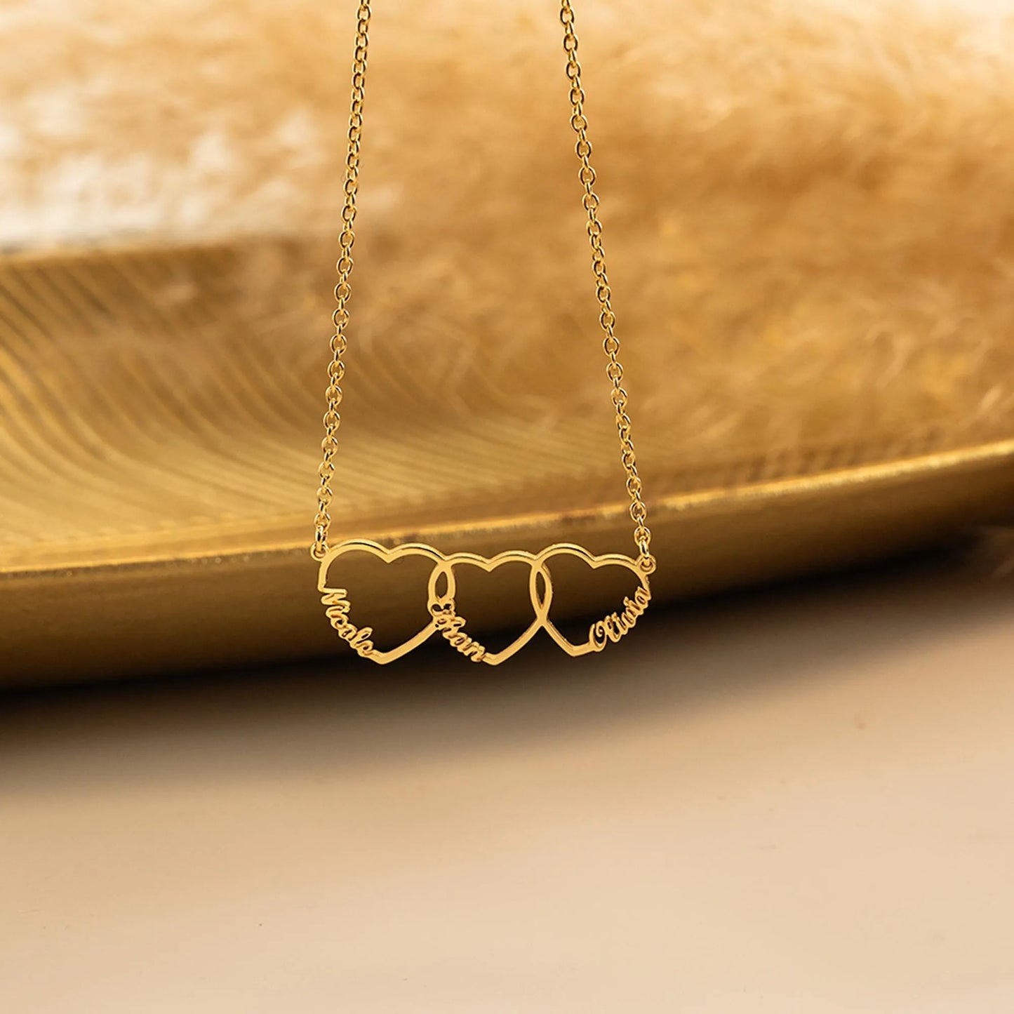 Personalized Heart Name Necklace -A Cherished Gift for Moms and Loved Ones