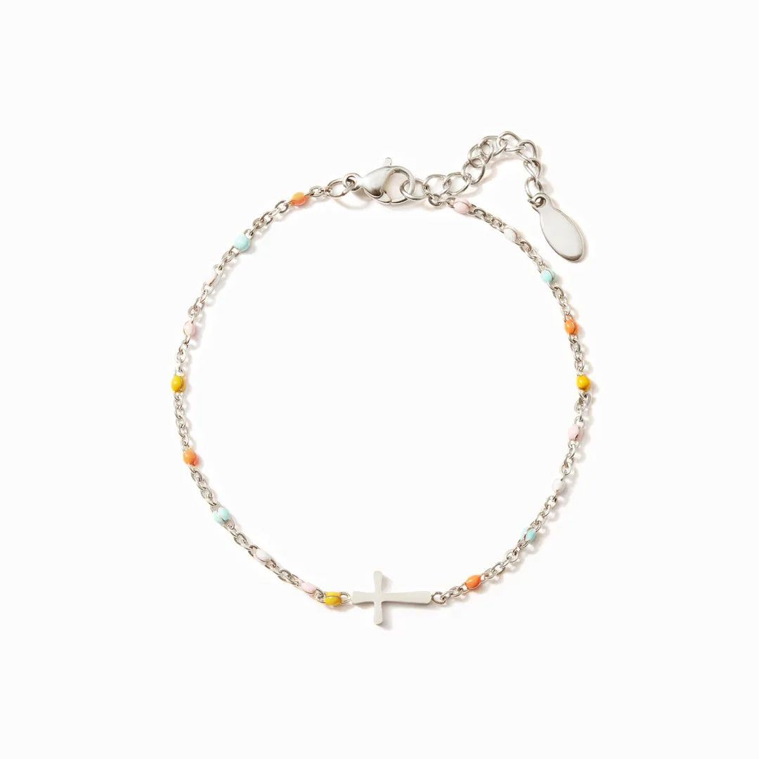 Bracelet croix de prière (1 acheté, 1 offert)