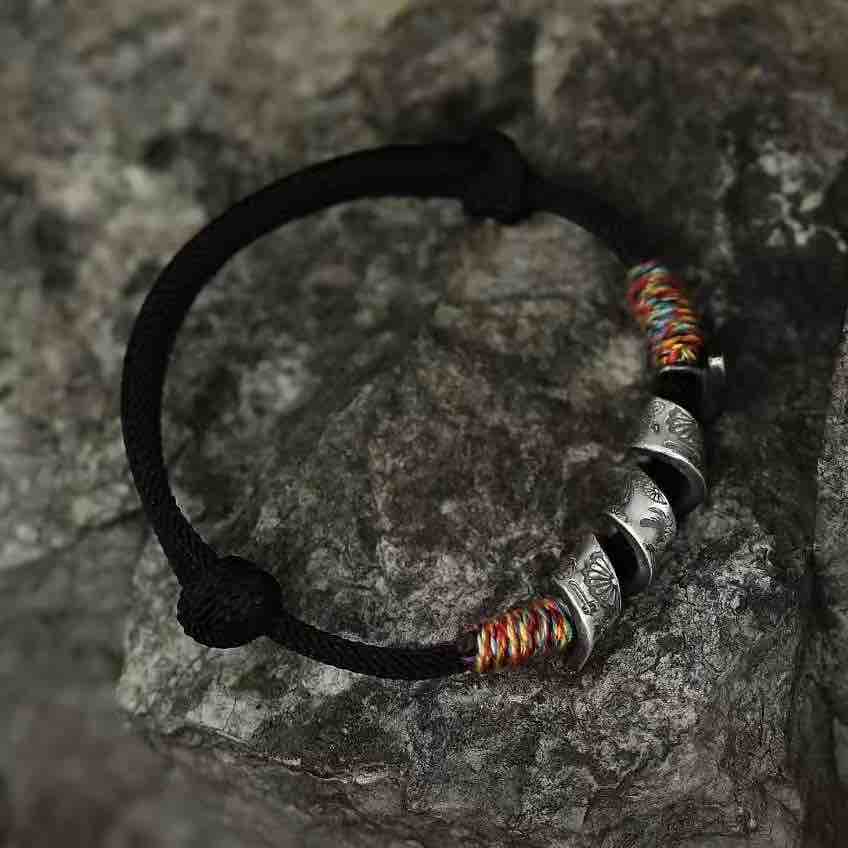 Soul of the Andes Bracelet-Handmade in 999 Sterling Silver