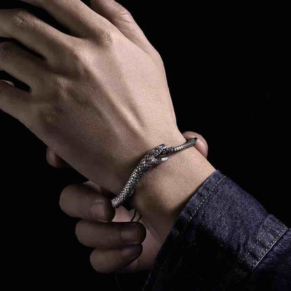 Spirit Snake Bracelet -Handmade in 999 Sterling Silver