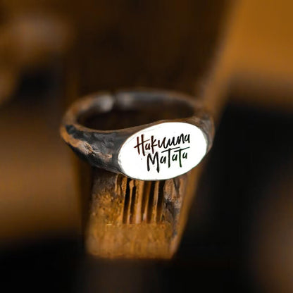 Couple's Sterling Silver Engraved Rings