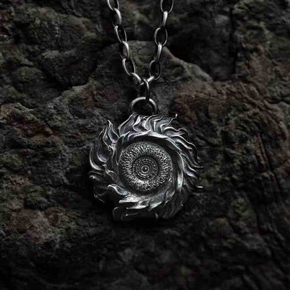 Van Gogh's Sunflowers Necklace-Handmade in 999 Sterling Silver
