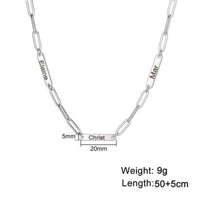 Personalized Bar Name Necklace