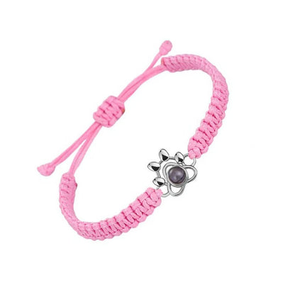 Pet Paw Print/Heart/Bead Projection Bracelet