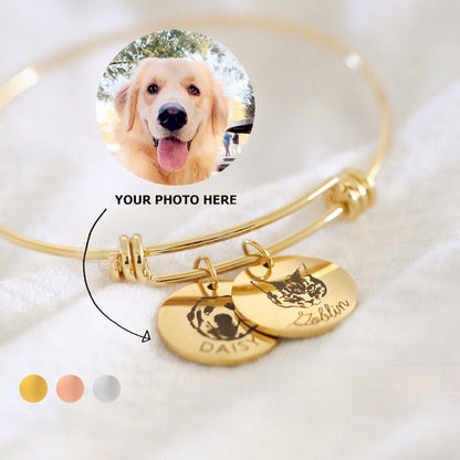Personalized Pet Portrait Bracelets -Turn Your Pet's Photo into Timeless Wearable Art