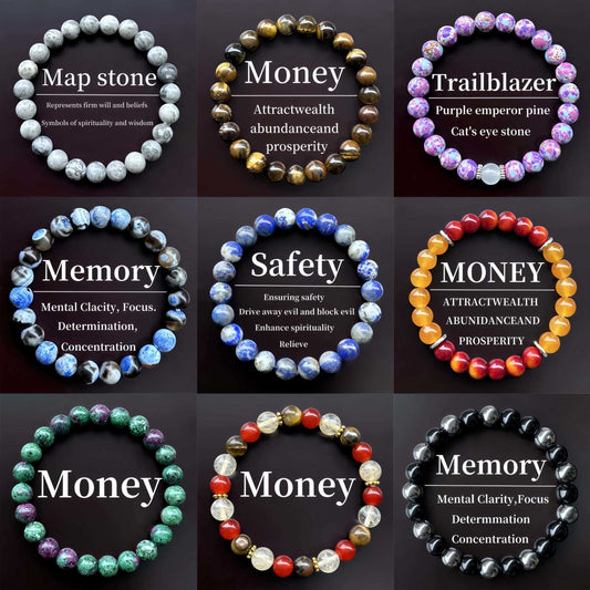 Tiger Eye, Obsidian, and Crystal Blessing Bracelet - Your Source of Luck and Protection