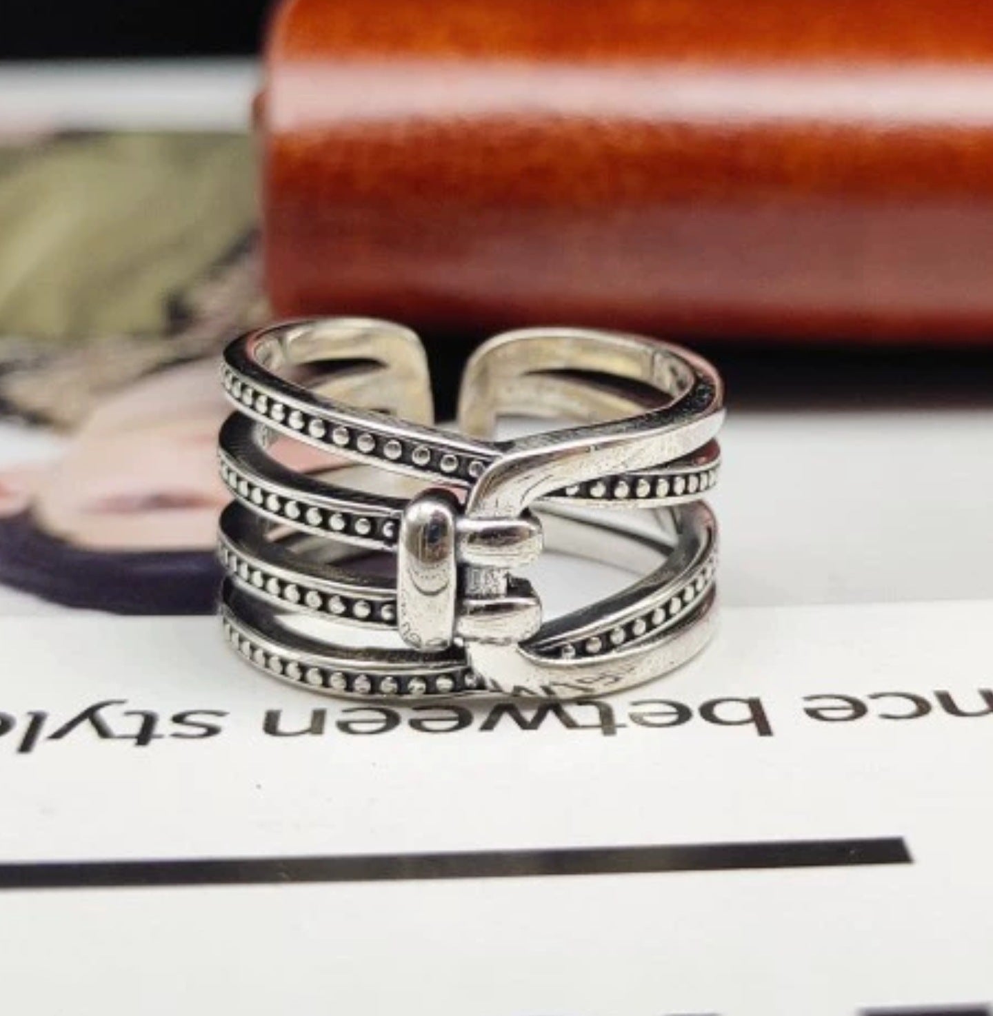 Woven Knot Thumb Ring
