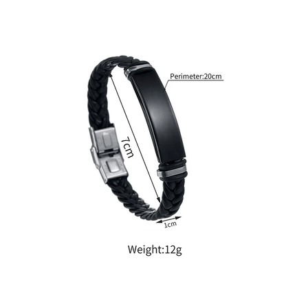 Personalized Couples Braided Rope Bracelet
